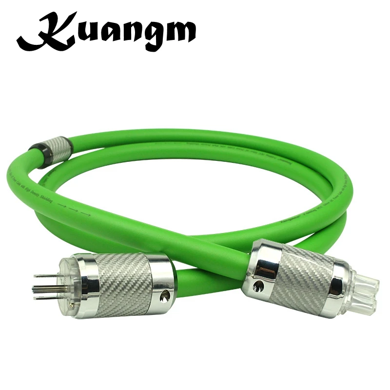 Kuangm HIFI посеребренный кабель питания оптом штепсельная вилка