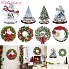 Рождественский венок, настенные Стикеры, s наклейки на окна, s для домашнего декора, настенные наклейки, обои 2022, новогодние и рождественские Стикеры