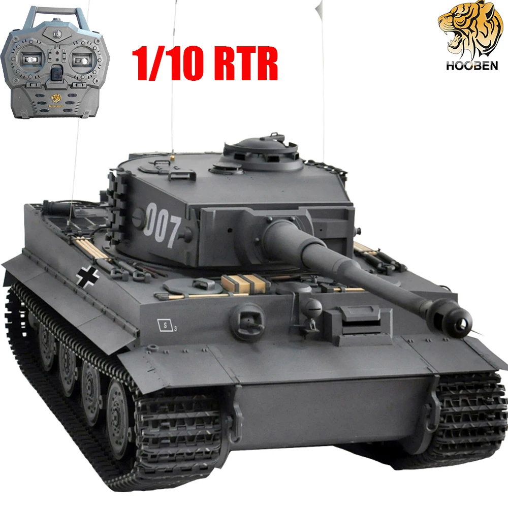 HOOBEN 1:10 RC RTR Танк TigerI позднего производства Wittmann тяжелый танк Второй мировой войны на радиоуправлении полная функция AFV, готов к запуску