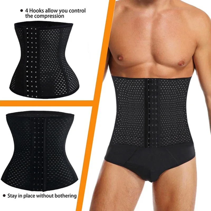 Man Slimming Body Shaper Male Waist Trainer Cincher Corset Men Body Modeling Belt Tummy Control Shapers Strap Fitness Shapewear