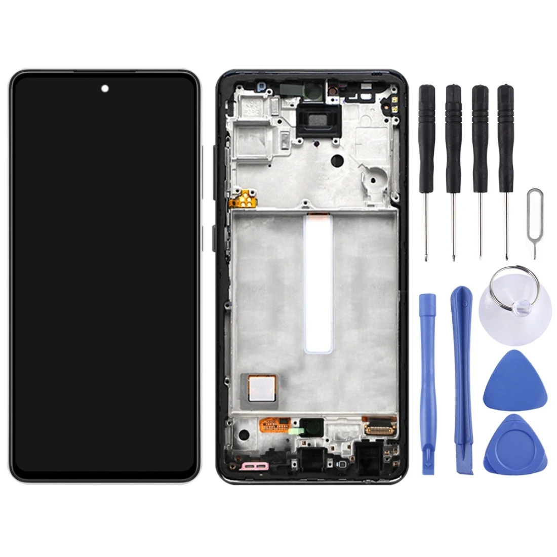 Pantalla LCD Original para Galaxy A52, digitalizador de montaje completo con marco para Samsung Galaxy A52 SM-A526 (Versi&oacute;n 5G)-1