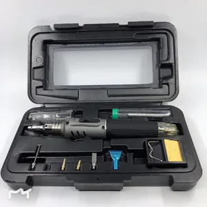 Сварочный паяльник набор инструментов 10 в 1 паяльник набор бутановый газовый фонарь