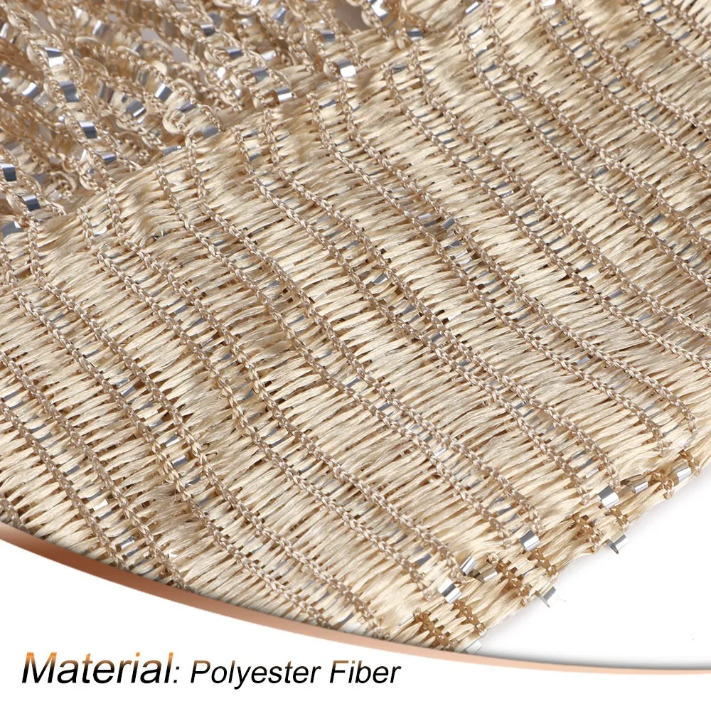 

Glitter String Door Curtain Door Divider Exterior Curtain Beads Strip Curtain Silver Line Shiny Fringe Window Panel 100x200CM