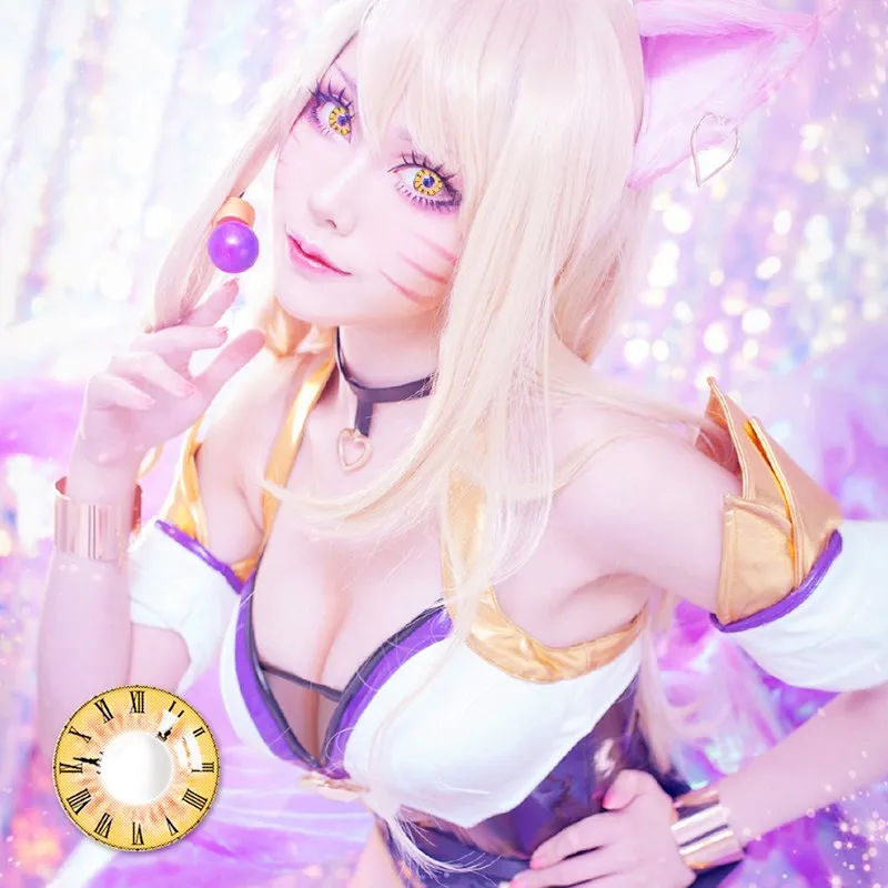 Красивые цветные контактные линзы для зрачков Женская дорожка 14 5 мм Милые