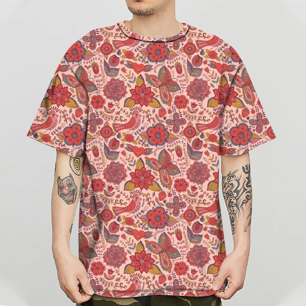 Мужская рубашка с круглым вырезом модная летняя повседневная футболка 3D принтом