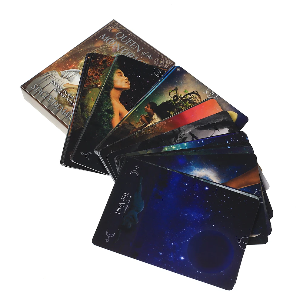 44 шт Oracle Queen of the Moon oracle карты Таро l доски палубы игры Palying для Вечерние