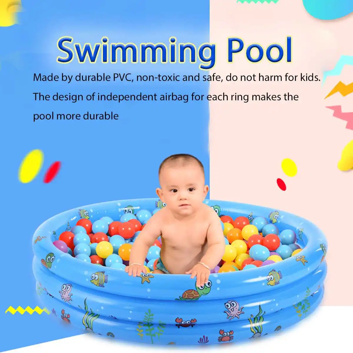 100 см надувной детский бассейн портативный наружный круглый бассейн|Бассейн| |