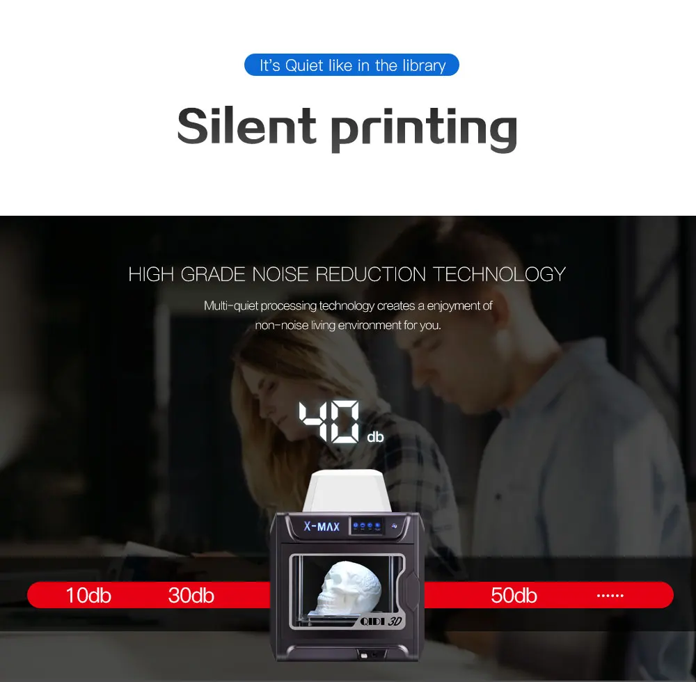 QIDI TECH X-MAX 3d принтер с высокой температурой экструдер