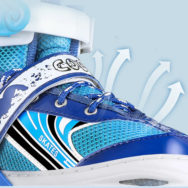 Детские регулируемые роликовые коньки полный комплект одномерных роликовых