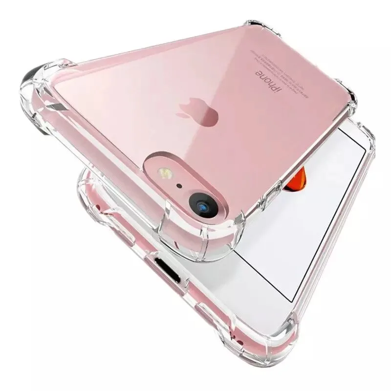 Роскошный противоударный силиконовый чехол для телефона iPhone 5S 6 8 7 6S Plus XS XR MAX