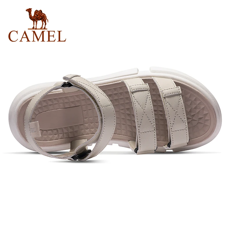 CAMEL 2021 New Style Summer Sports Sandals Women Casual Soft Bottom Non-slip Flat Beach Sandals Ladies Shoes Female