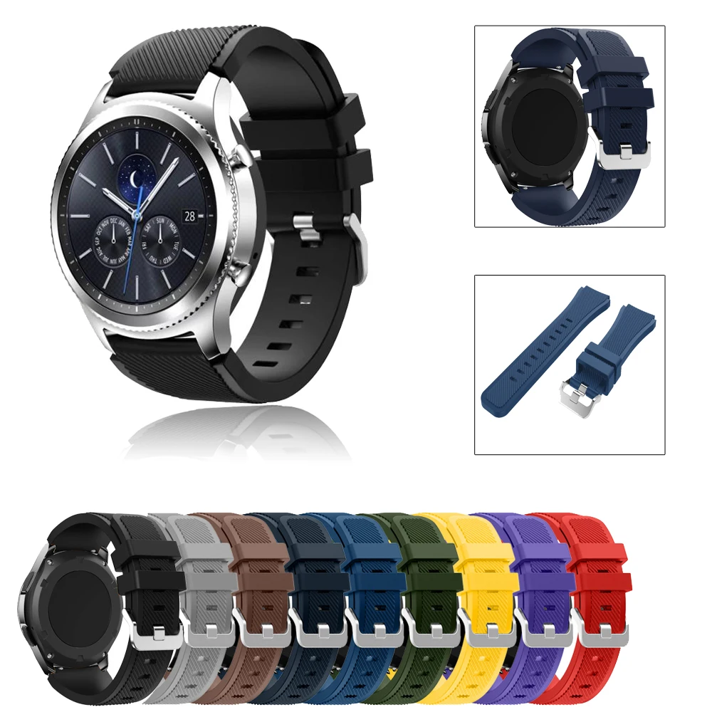 Ремешок для samsung galaxy watch 46 мм huawei gt 2 Gear S3 Frontier s3 amazfit bip 22 | Электроника
