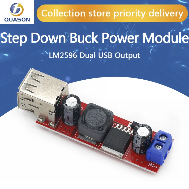 DC 6V 40V до 5V 3A двойной USB зарядный понижающий модуль преобразователя для
