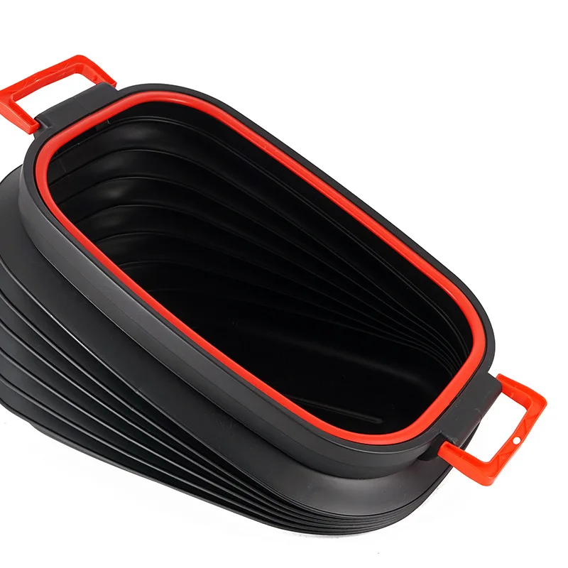 

Scalable Fishing Case 37L Storage Bucket Folding Fishing Barrel Car Sundries Box Multifunctional Outdoor Bucket with Lid