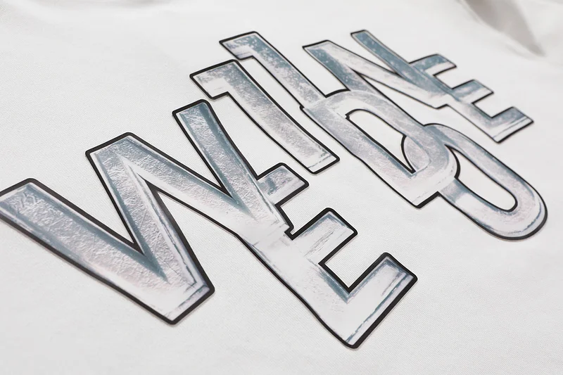 

Summer New 2020 We11done Metal 3D Printing Pullover High Street Oversize Crewneck Men Women Couple 100% Hooded Sweatshirt