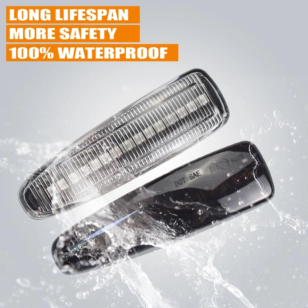 Светодиодный динамический поворотник с боковым брызговиком для Mitsubishi Lancer Evolution