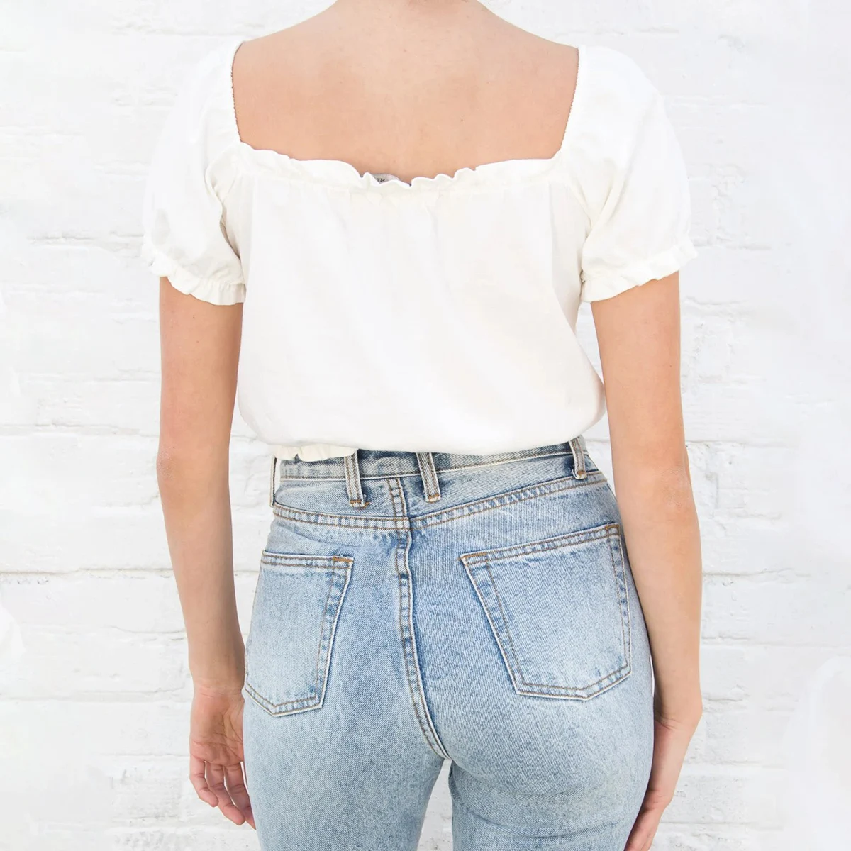 Винтажный однотонный пикантный укороченный Топ для женщин 2022 летняя футболка с