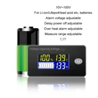 Индикатор емкости батареи 12 В 24 в 36 в 48 в 60 в 72 в 10-100 в, монитор свинцово-кислотной батареи li-ion Lifepo4 с температурным режимом N25 19