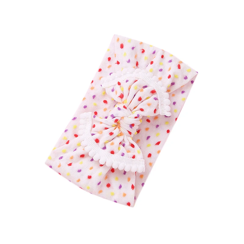 1 шт. детская лента для волос в горошек с большим бантом | Аксессуары одежды