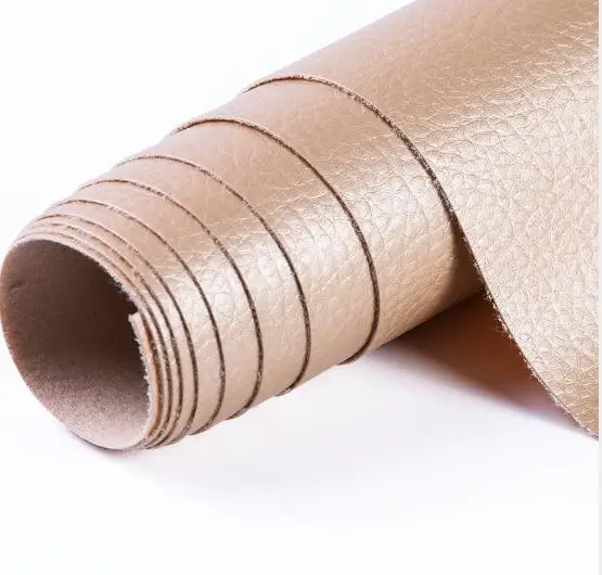 42 Light Gold 50*138 см Синтетическая кожа личи искусственная кожа ткань искусственная кожа ткани DIY сумка Диванный домашний декор швейный материал Однотонная искусственная искусственная кожа Ткань для шитья DIY Сумка Обувь - Цвет: 42 Light Gold