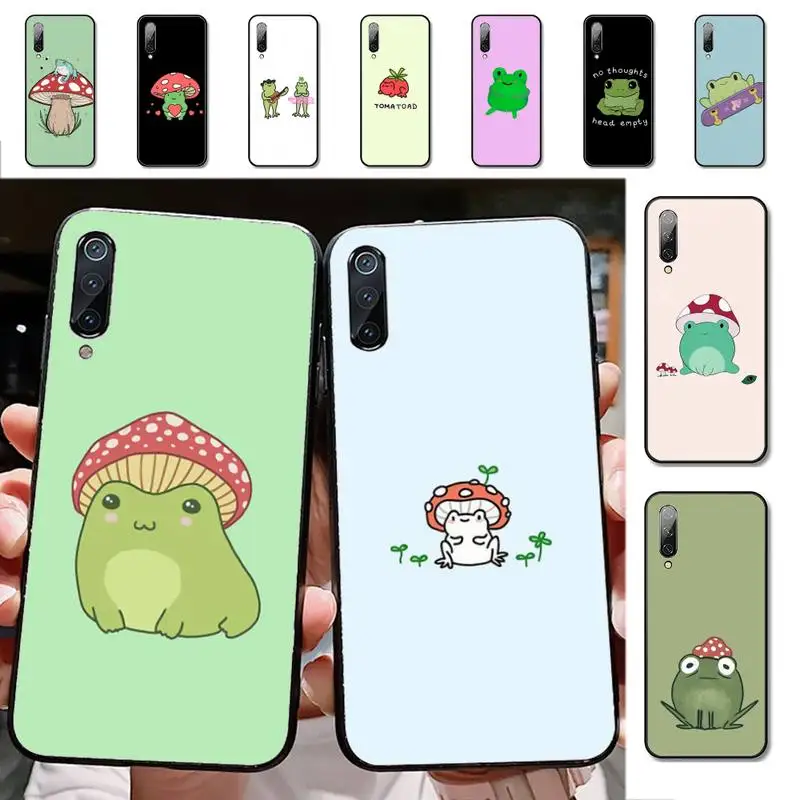 

YNDFCNB Mint green Funny The Frog cute cartoon Phone Case for Xiaomi mi 8 9 10 lite pro 9SE 5 6 X max 2 3 mix2s F1