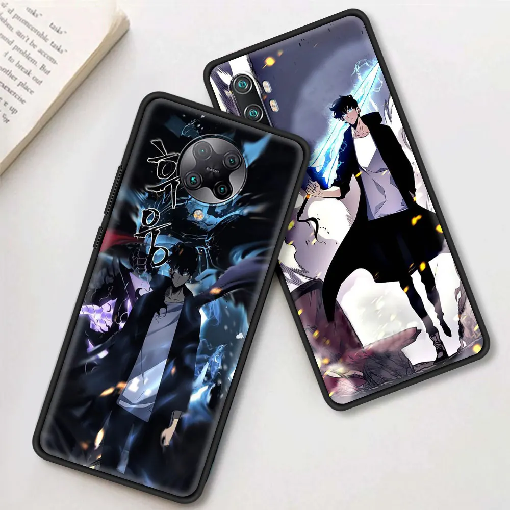 solo leveling comics igris phone case for xiaomi mi poco x3 nfc m3 pro f3 note 10 lite 11 ultra 10t pro 5g 9t soft black cover free global shipping