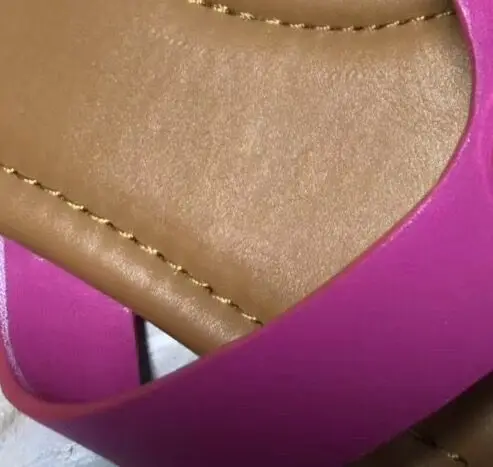 hot pink Модные женские сандалии; сандалии на плоской подошве с бусинами; цвет бледно-слоновой кости; женские летние шлепанцы; пляжные шлепанцы - Цвет: hot pink