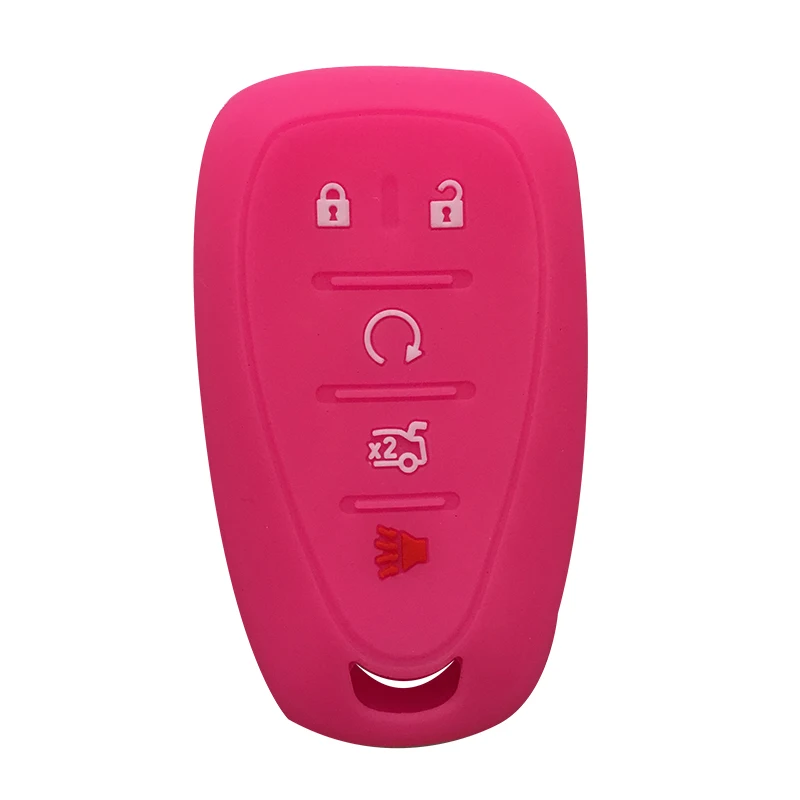

Silicone Smart Remote Car Key Cover for Chevrolet Volt Chevy Camaro Cruze Malibu 2017 Key Fob Silicone Rubber Remote Cover