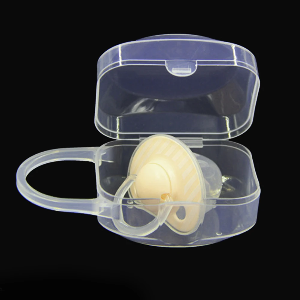 

Finger Toothbrush Anti Dust Odorless With Handle Infant Safe PP Nipple Storage Transparent Portable Pacifier Box