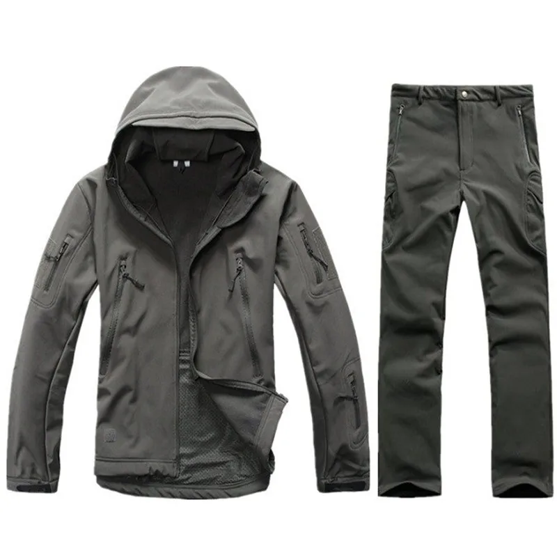 Мужские тактические охотничьи куртки TAD 4 0 флисовые из софтшелла камуфляжная