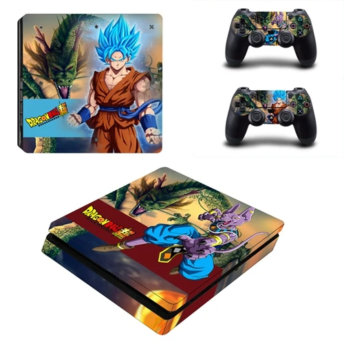 NO.2 HOMEREALLY Ps4 тонкая кожа Dragon Ball сын Goku vegeta Классическая наклейка для sony Playstation 4 тонкая консоль и контроллер - Цвет: NO.2