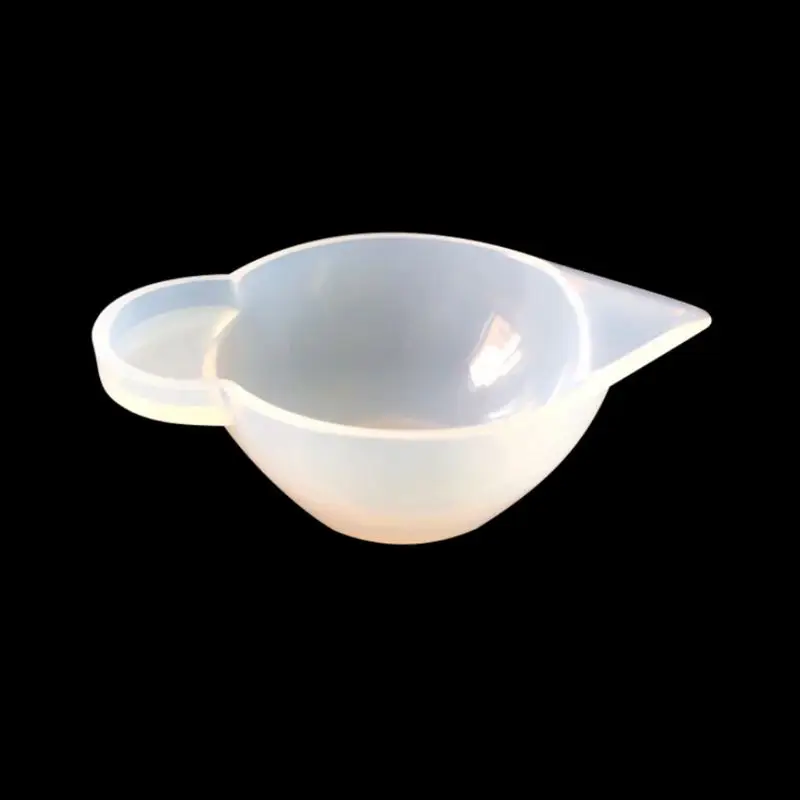 1 набор прозрачных многоразовых силиконовых измерительных чашек смешивающие