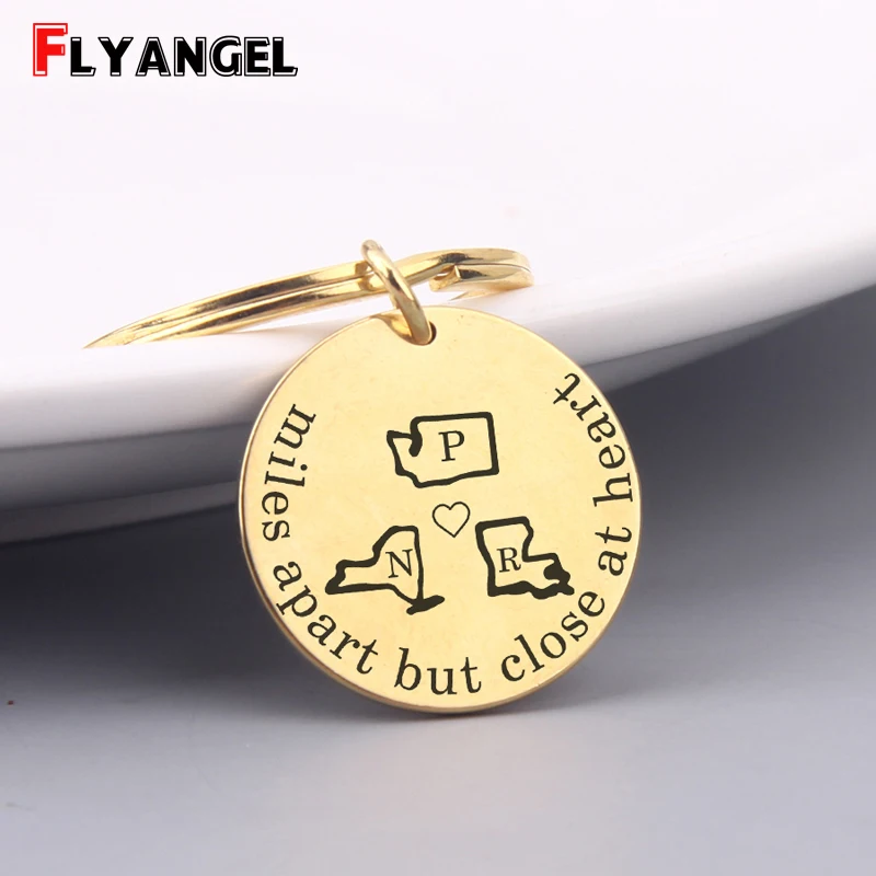 2019 Новый запоминающийся брелок с надписями на милях но близко к сердцу шикарный