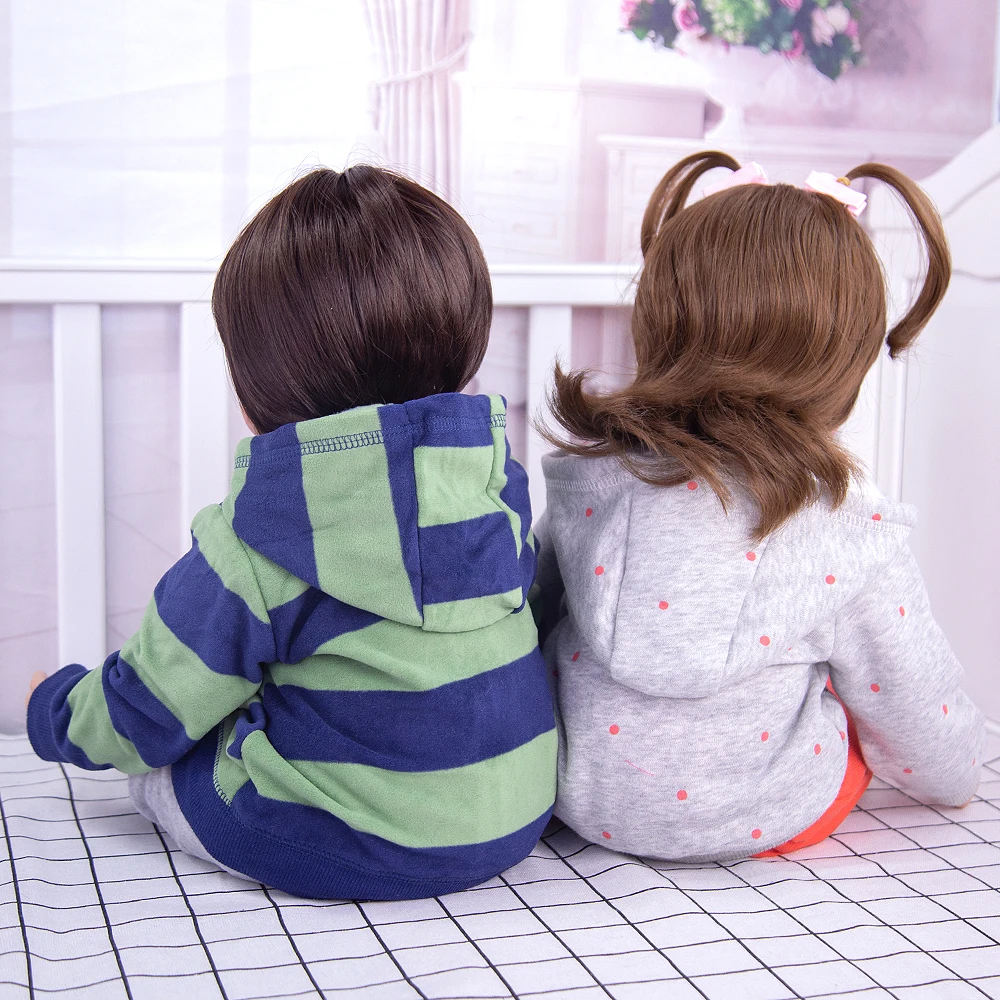 Куклы KUKADOLL 24 дюйма куклы для новорожденных близнецов тканевые Мягкие