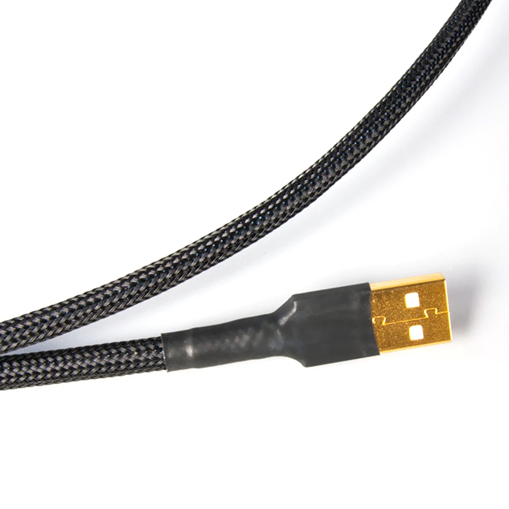 Hi-End A53 OCC Чистый медный Hi-Fi аудио USB соединительный кабель с позолоченным разъемом