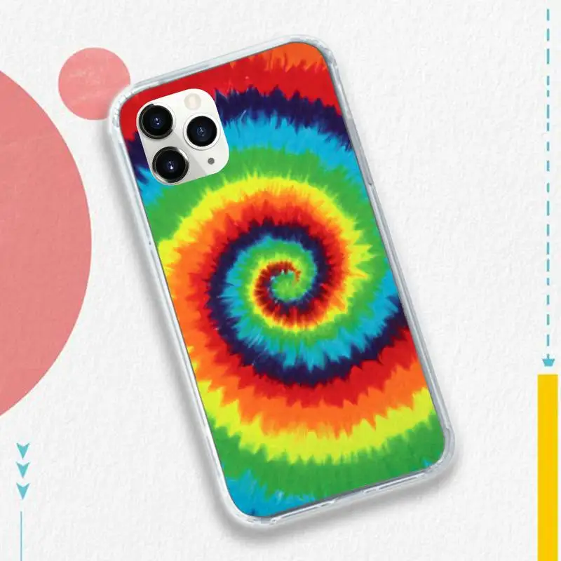 

tie dye Color pattern pattern fundas Phone Case for iPhone 11 12 pro XS MAX 8 7 6 6S Plus X 5S SE 2020 XR