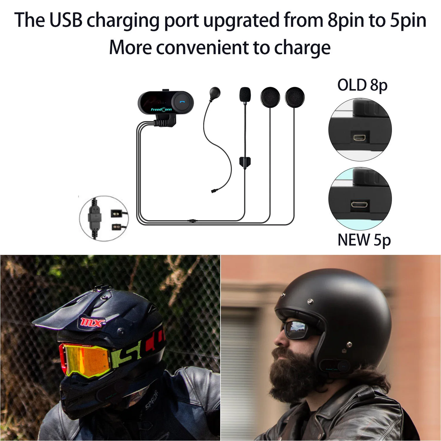 FreedConn T-COM VB Moto rcycle для мотоциклетного шлема мотогарнитура Bluetooth intercomunicador moto 3