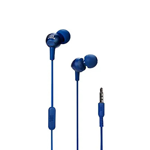 JBL C200si 3,5 мм проводные наушники Спортивная Музыкальная гарнитура тренажерный зал игровые Вкладные наушники глубокий бас линия управления с микрофоном для iPhone Android - Цвет: Blue