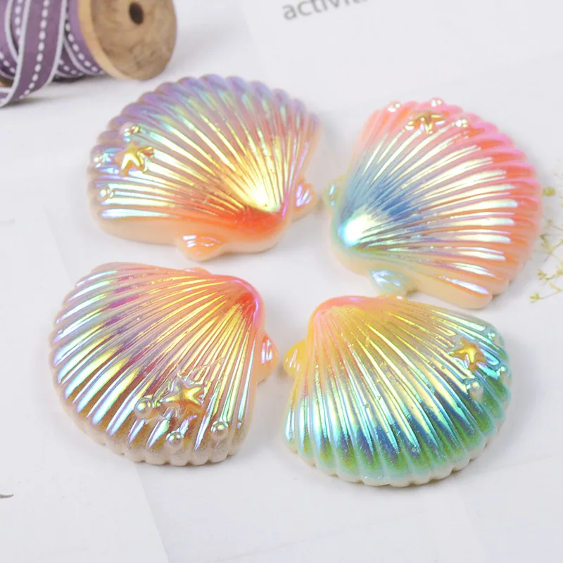 Simulation Gradient Illusion Shell Lizun Slime Accessories Super Light Clay Charms DIY Cream Gel Craft Decoration Materials | Игрушки и