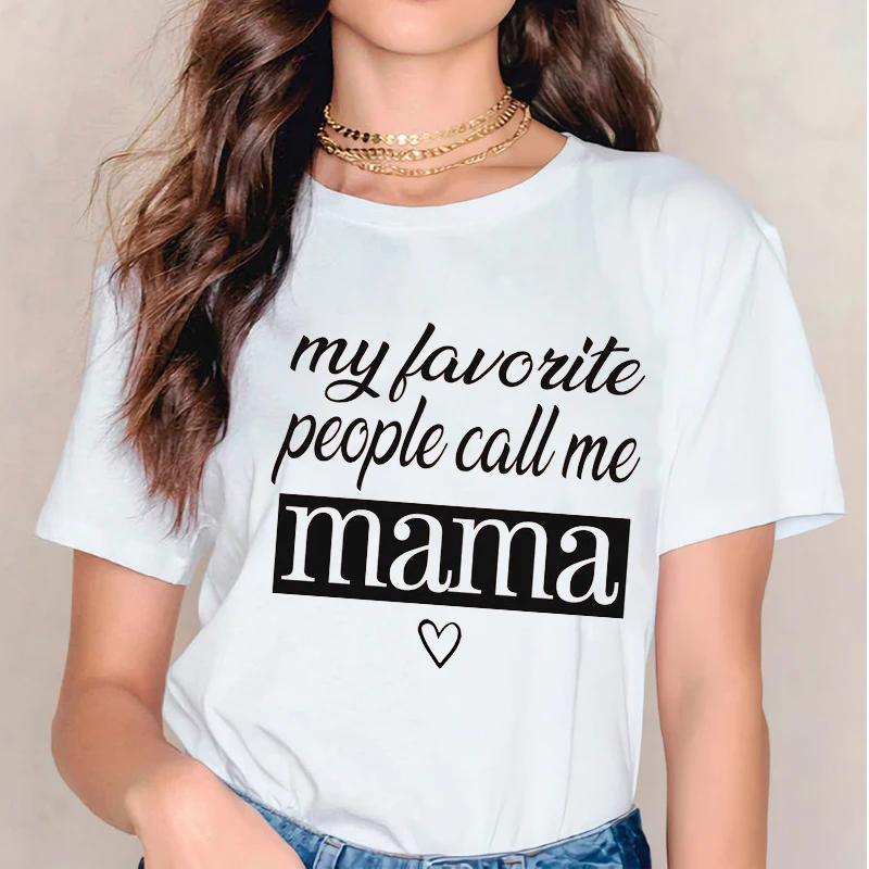 

Women 2021 Mama Mom Funny Tired Printed T Shirt Clothes Tshirts Womens Mother Ladies Graphic Female Tee T-Shirt Clothing