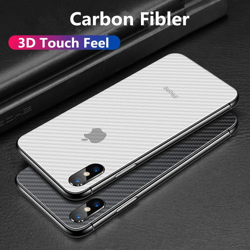 Прозрачная 3D защитная пленка из углеродного волокна для iPhone 11 Pro 5 5S 6 6S 7 8 Plus X XR XS Max задняя крышка экрана