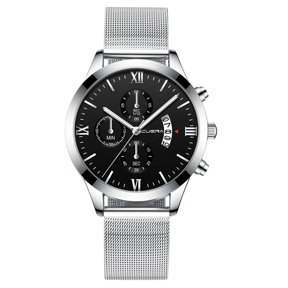 Часы наручные мужские ультратонкие минималистичные простые деловые кварцевые с