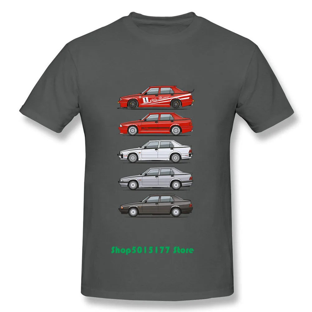Модные футболки Alfa Romeo 75 Tipo 161 162B Milanos с короткими рукавами хлопковые мужские