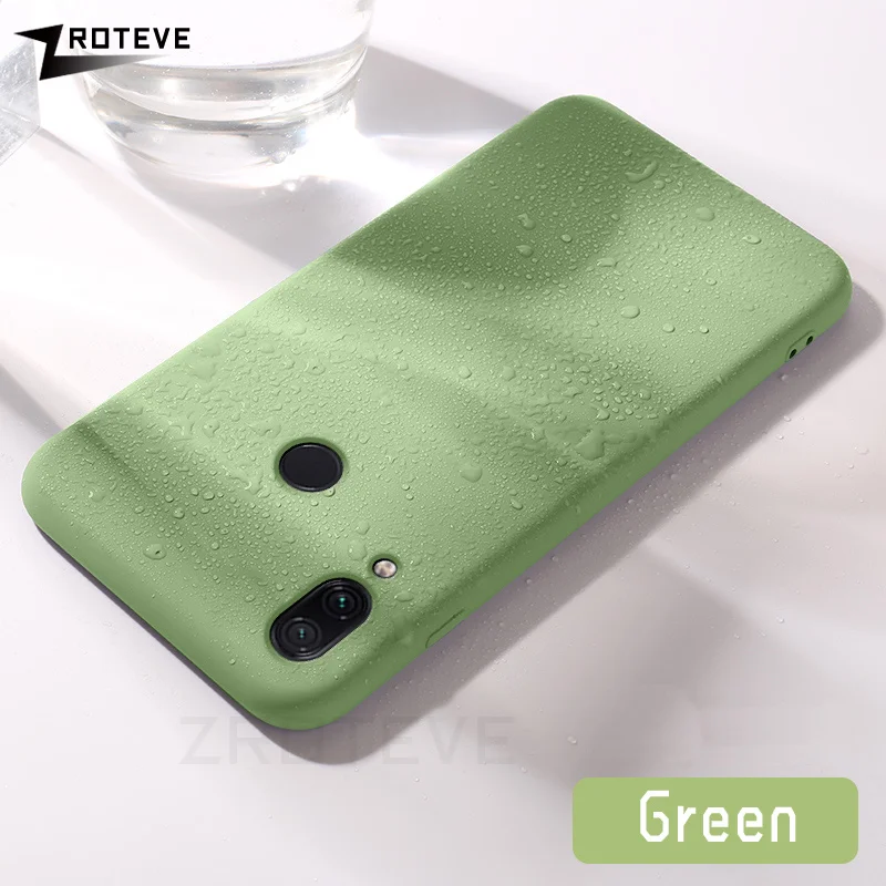 Зеленый Redmi Note 7 Чехол ZROTEVE жидкий силиконовый чехол для Xiaomi Redmi Note 7 8 Pro Чехол Xiomi Note7 Global Xiaomi Note 7 8 Pro чехол s - Цвет: Зеленый