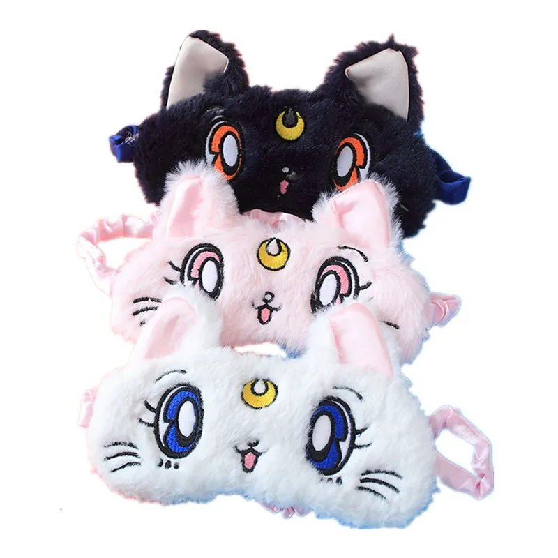 Милый 3D маска для глаз с плюшевой подкладкой мягкие Сна Тени век животных