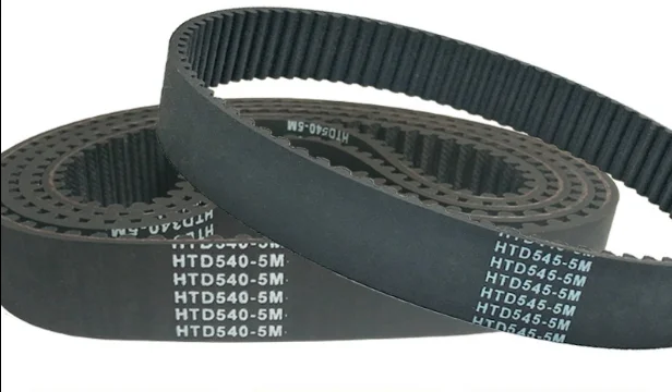 HTD520-5M HTD525-5M HTD530-5M HTD535-5M HTD540-5M HTD545-5M HTD550-5M HTD555-5M Rubber Timing Belt Black 1PC