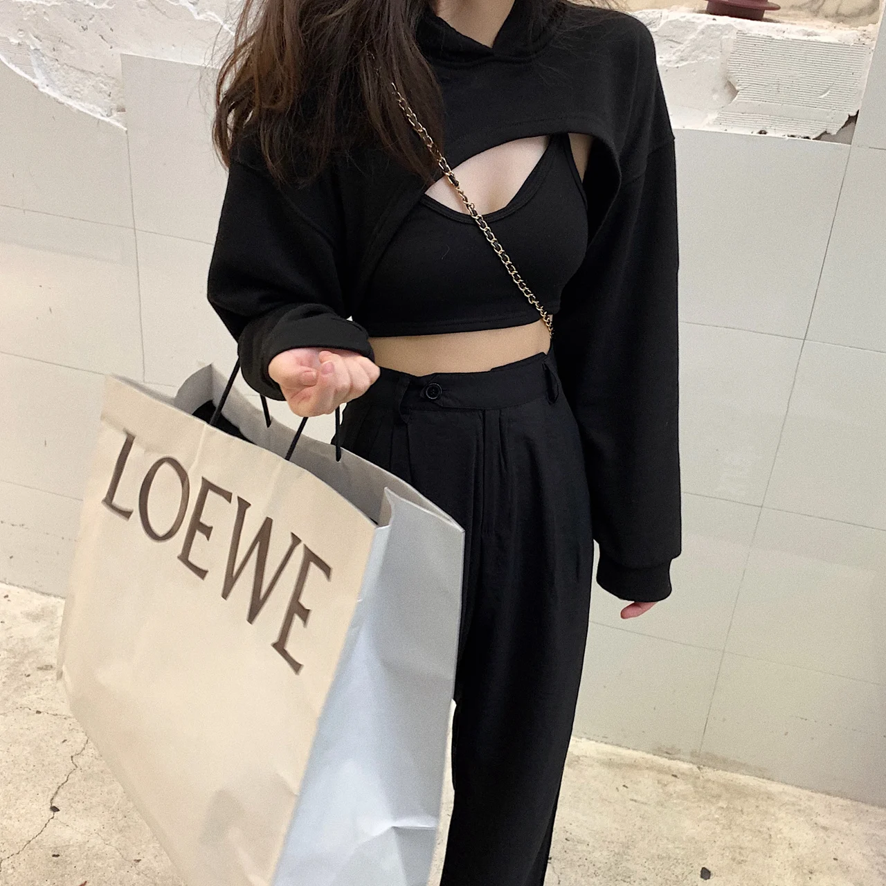 

Korean Style Sweatshirt Fashion Aesthetic Harajuku Long Sleeve Streetwear Sweatshirt Sudadera Mujer Women's Clothing DB60WY