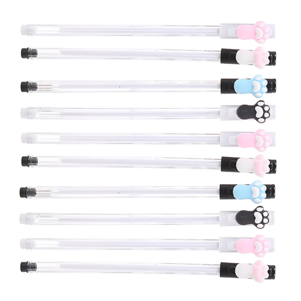 

10pcs Lovely Pen Roller Pen Cat Claw Shaped Ink Pen (Random Style)
