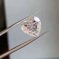 Meisidian 9x9mm 3 Carat D VVS1 Heart Shape Lab Grown Loose Moissanite Diamond Stone Price