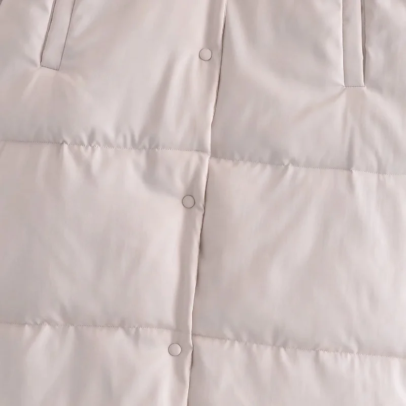 2021 Fashion Winter  Women Parkas Straight Loose Ladies Coats Elegant Pockets Cotton Jackets Female JM